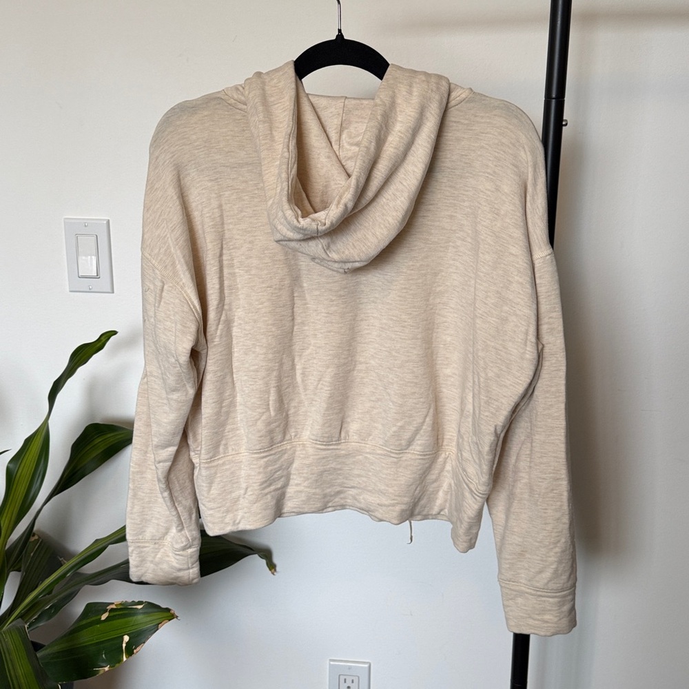 Aerie Cream Hoodie Sweater - Picture 3 of 4